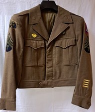 UNIFORME USA WW2 - IKE JACKET 1944 - 83 CML MORTAR BN - 5TH ARMY  COME DA FOTO