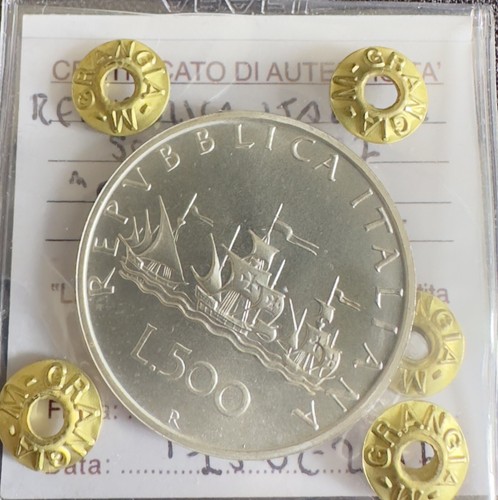 Moneta 500 lire argento lira - lire,