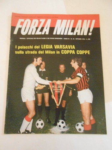Forza milan 1972 coppa - forza, n.10/1972-coppa