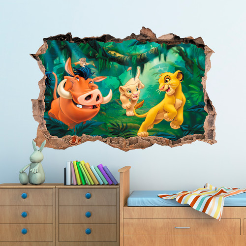 Adesivo murale disney - disney, leone