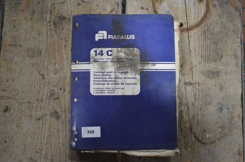 B368 fiat allis parts book - -,