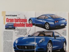 Clipping Ritaglio Articolo 2003 FERRARI 612 SCAGLIETTI Gran Turismo Double Face