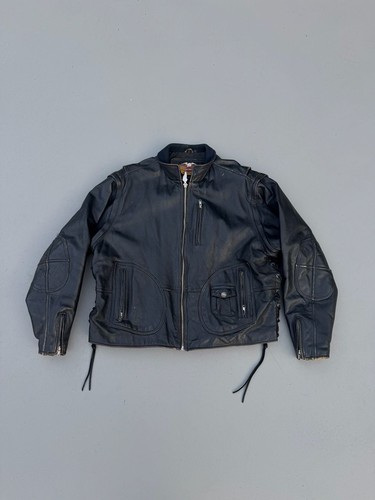 Giacca moto pelle - , convertibile