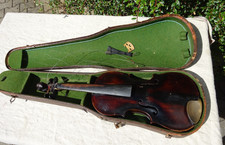 Antico violino violino testa di leone cm 60 circa