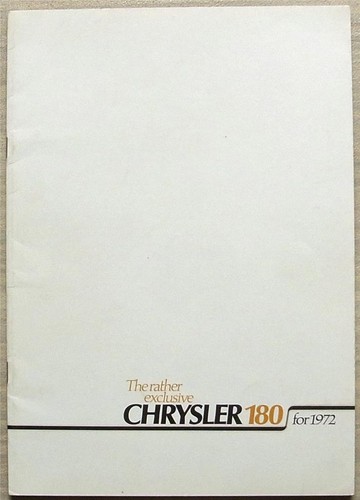 Brochure vendita auto chrysler - brochure,