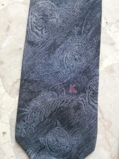 Cravatta uomo 100% seta grigio