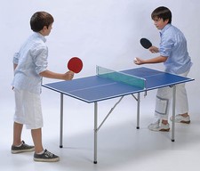 TENNIS TAVOLO PING PONG JUNIOR DA INTERNO GARLANDO PIANO BLU - CAMPO cm 135x75