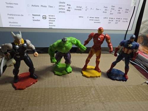 Lot figurines kinder maxi - de,