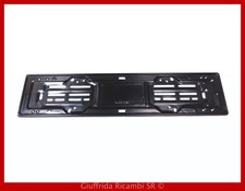 Portatarga Posteriore Auto Metallo Europeo Universale Nero 53x12