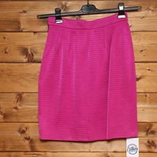 Gonna YVES SAINT LAURENT tg. 40 Usato (SA2833) Fucsia Donna Vintage 70'