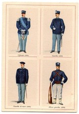 Cartolina 2375. Uniformi del corpo della Polizia di Stato. Non viaggiata