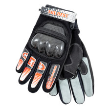 Guanti in clarino moto cross