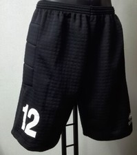 PANTALONE PORTIERE ERREA'  CORTO TG. XXL  NERO # 12  IMBOTTITO FIANCHI