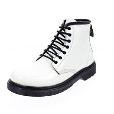 Jolly Calzature Srl Anfibi In Vernice Da Ragazzina Bianco - Taglia 32 Junior