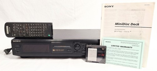 Sony minidisc deck - sony, mds-je500
