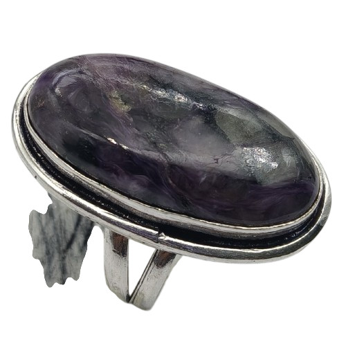 Anello charoite pietra - charoite,
