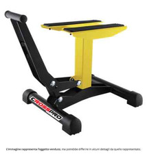 Cavalletto alzamoto a leva giallo cross enduro motard altezza 30 cm-40 cm