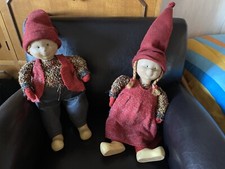 ?Coppia di Gnomi Natalizi Svedesi. Altezza 45 Cm (maschio+femmina) ?
