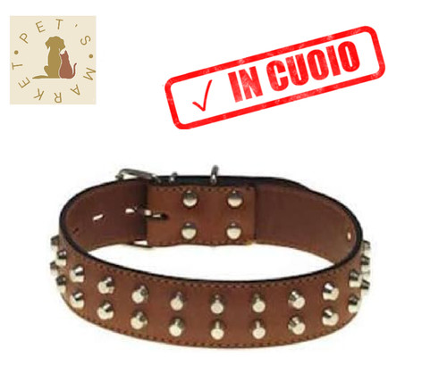 Collare per cane cuoio - in,