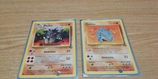 Carta Pokèmon Rhydon e Rhyhorn Prima Generazione ITA
