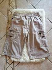 Bermuda uomo beige con tasche