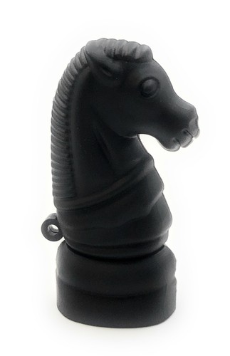 Scacchi figura cavallo - cavallo, nero