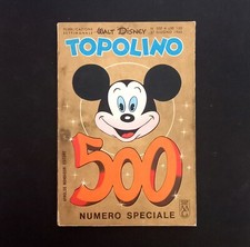 TOPOLINO LIBRETTO 500 del 1965 con bollino e FARFALLA NERA - OTTIMO. Leggi descr