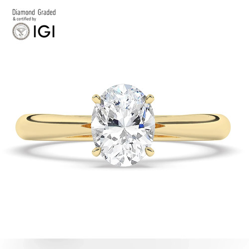 Anello fidanzamento ovale - anello,