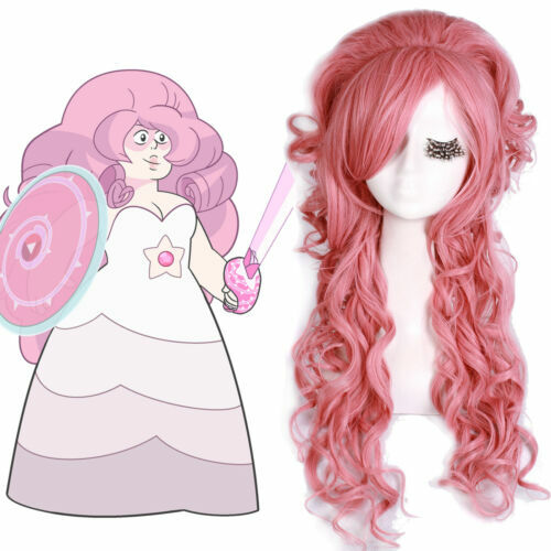 Parrucca cosplay quarzo rosa