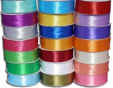 DOPPIO RASO NASTRO 38 40 mm 50 metri BOBINA ROTOLO 18 colori BOMBONIERE SCONTO