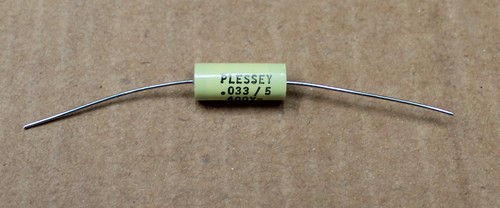 Condensatore plessey 033 uf - condensatore,