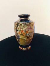 ANTICO VASO GIAPPONESE SATSUMA WARE PORCELLANA ISOKAMI DORI OLD VASE