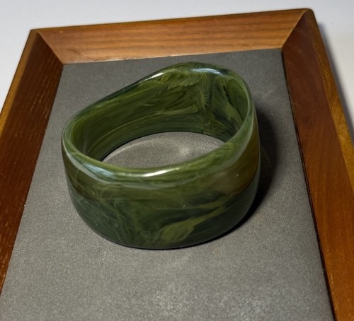 Grosso bracciale vintage verde - bracciale,