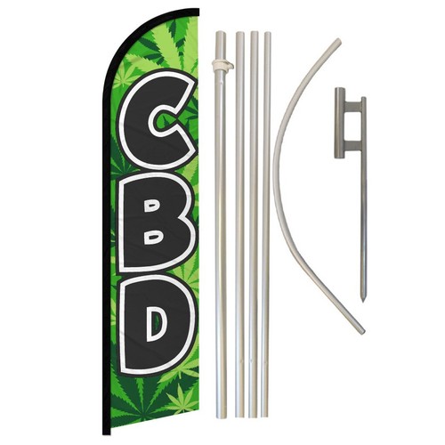 Kit bandiera pubblicitaria cbd - kit,