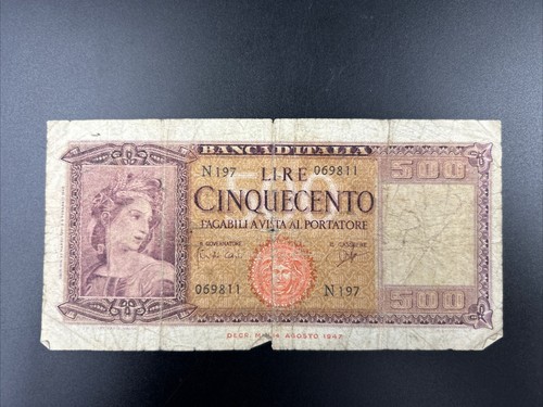 500 lire 1947 - 1947, italy