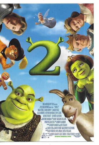 Rare carte postale shrek - rare,