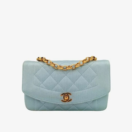 Borsa chanel vintage blu - chanel,