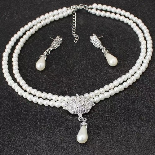 Set collana perle imitazione