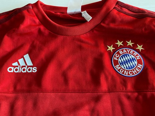 Felpa girocollo rossa adidas - felpa,