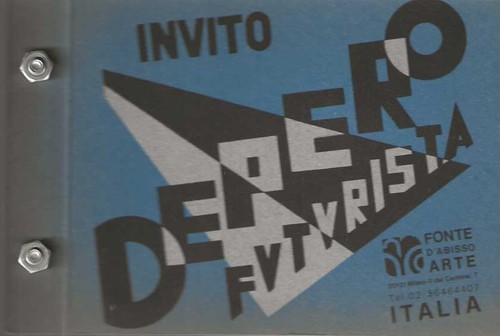 Depero futurista invito - depero, futurista.