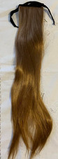 Extension Parrucca Cosplay Carnevale party 60 cm castano dorato capelli Coda