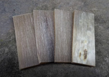 2 pezzi fiore naturale giallo corno di bufalo foglio coltello vuoto piatto manico materiale