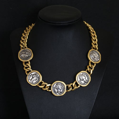 Collana girocollo bicolore