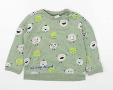 Felpa H&M ragazzo verde misto