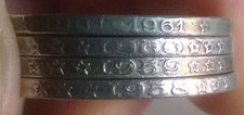 Lotto 4 monete da 500 Lire