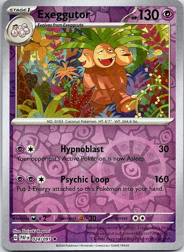 Exeggutor paldean fates - fates, (nm)