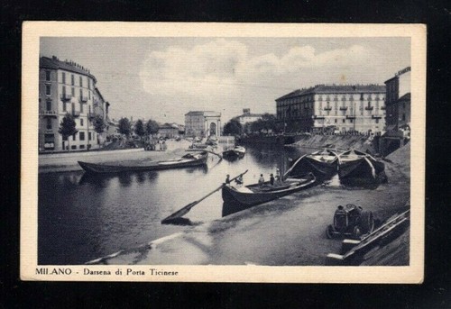 Cartolina milano darsena - cartolina,
