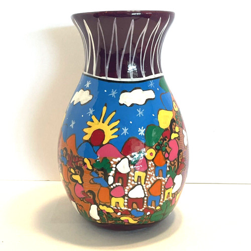 Vaso ceramica arte popolare - vaso,