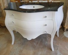 MOBILE BAGNO IN LEGNO BIANCO E