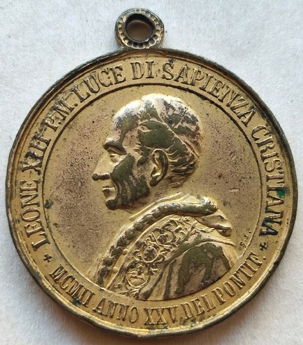 Medaglia papa leone xiii - leone,